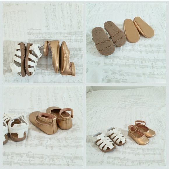 New 4pc Pink formal baby girl dress and sandals - Picture 7 of 8